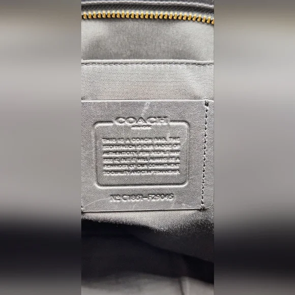 RARE! Coach X NASA City Tote -Upcycled- One-of-a-Kind Black/Grey - Picture 15 of 16